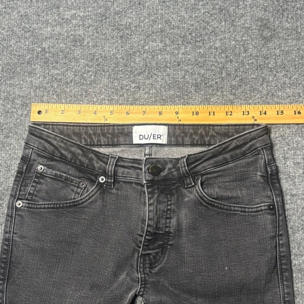 DU/ER‎ Performance Jeans Mens 28x32 Faded Black Slim Fit Denim Casual